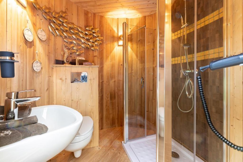 Chalet Vitaspa - Whirlpool & Sauna Privatspa เพกนิทซ์ ภายนอก รูปภาพ